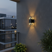 Applique murale moderne/japonaise en acier/inox à commande tactile LED, 300 lm, Ra85, 30000 heures, 3500K (blanc chaud), 25 cm, pour salon