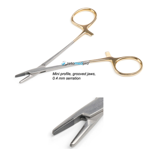 Portaagujas Premium TC Gold Derf Hecho de Acero Inoxidable de Alta Calidad, con Mordazas de Carburo de Tungsteno para Sutura Quirúrgica de Precisión - Product Image 1