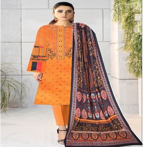 ชุดกีฬาปาร์ตี้ปากีสถาน salwar kameez ชุดสนามหญ้า3ชิ้นสำหรับผู้หญิงดีไซน์สวยใส่ประจำวันโดย AF Fashion VOL 5พร้อมทำ - Product Image 6