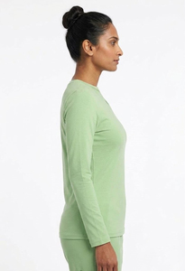 Doctor Underscrub Women's Hospital <b>Scrub</b> <b>Top</b> Knitted Spandex Crew-Neck Long Sleeve Nursing Waterproof - Product Image 4