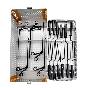 Ensemble d'instruments pour la colonne lombaire en acier inoxydable allemand de haute qualité pour la chirurgie générale, alimentation manuelle, certifié CE, utilisation de classe I - Product Image 6