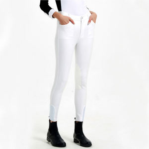 Leggings Jodhpur taille haute pour femmes, en nylon et élasthanne, pantalons d'équitation, collants d'équitation pour femmes, extensibles, logo personnalisé OEM - Product Image 6