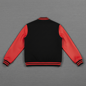Wholesale Custom Men's Winter High Street Varsity Jackets Heavyweight Wool Canvas Waterproof Hooded Loose Fit Regular Sizes - Product Image 3