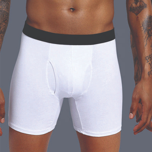 Calzoncillos Boxer Deportivos de Color Sólido para Hombre, Transpirables, Talla Grande, Sin Costuras, de Seda de Hielo, Finos, de Algodón Orgánico Suave, Cintura Media, con Spandex - Product Image 4