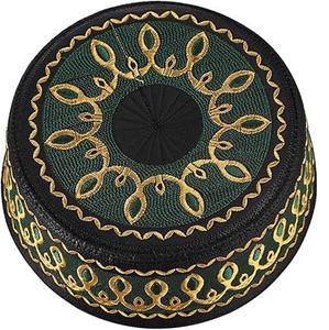 Gorro Musulmán de Color Sólido para Regalo de Ramadán, Gorro de Oración con Logotipo Personalizado, Gorro Kufi Musulmán, Gorro Islámico para la Cabeza - Product Image 3