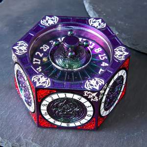 Ensemble de dés métalliques rotatifs 7-en-1 Rainbow pour D&D, avec dés polyédriques D20, D4, D6, D8, D10, D12 - Product Image 2