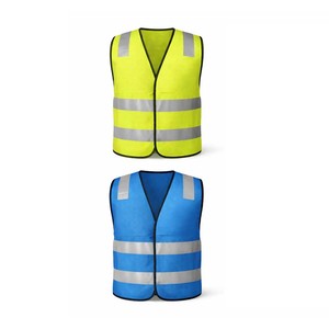 Gilet de sécurité respirant de haute qualité 100% polyester certifié EN, unisexe, haute visibilité, vêtements de travail - Product Image 4
