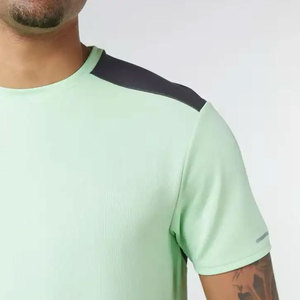 T-shirts à manches courtes et col rond bleu marine pour hommes Perfectionists, ensemble court, coupe ample, décontracté, respirant, léger, tricoté, couleur unie - Product Image 2