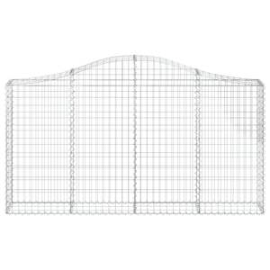 Lot de 3 grands paniers gabions en fer galvanisé argenté, catégorie de produits en treillis métallique - Product Image 4