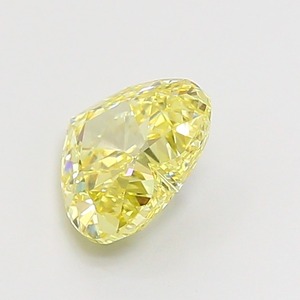 Diamant CVD de laboratoire, taille cœur brillant modifiée, 1,50 carats, jaune intense fantaisie, clarté VS2, polissage excellent, vente en gros B2B - Product Image 3