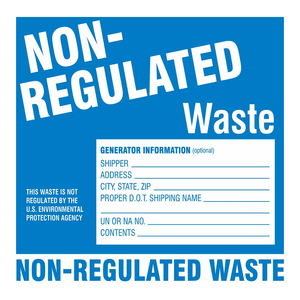 Étiquettes autocollantes en PET pour déchets chimiques, pour usage en laboratoire et industriel - Product Image 1