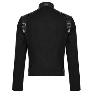Chaquetas Góticas Oscuras de Cuero Sintético para Hombre, Estilo Punk, Gótico, Metal, con Hebillas, para Motocicleta, 2026 - Product Image 3