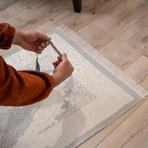 Tapis de prière portable de haute qualité, épais, pliable, couleur noire, pour musulmans, tapis de prière islamique, Hajj, Umrah, Ramadan - Product Image 5