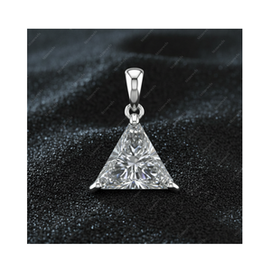 Plata de Ley 925, Idea de Regalo de Navidad para Mamá, Papá, Esposa, Esposo, Joyería Fina de Diamantes Personalizada y Única, Colgantes y Dijes Triangulares - Product Image 1
