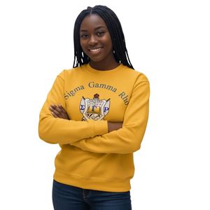 Sweat-shirt à col rond Sigma Gamma Rho, avec emblème coloré, personnalisé, imprimé pour sororité grecque, en polaire, style streetwear décontracté - Product Image 1