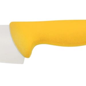 Cuchillos de Cocina con Mango Amarillo y Hoja Plateada en Punta, con Protector Ergonómico para los Dedos, para Cortar Carne y Picar Verduras - Product Image 2