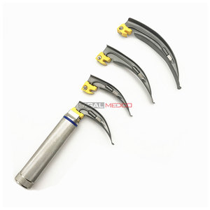 Juego de Instrumentos de Laringoscopio Manual de Acero Inoxidable de 4 Hojas de la Mejor Calidad para Cirugía General, Completo para Oídos, Ojos, Nariz y Garganta - Product Image 3