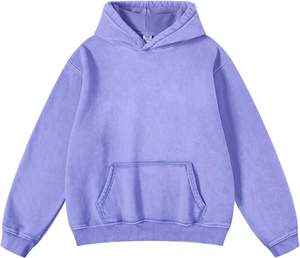 Sweat à capuche en coton épais lavé pour hommes Impression 3D bouffante pour hommes Basics Cotton Blended Solid Color Pure Cotton Couple Style Hoodie - Product Image 6