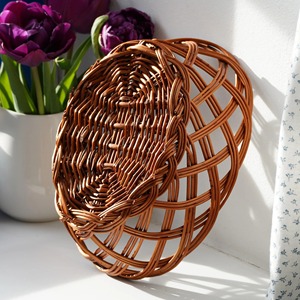 Set 2 Old <b>Bread</b> Fruit <b>Baskets</b> Handmade Eco-Friendly Storage <b>Baskets</b> Natural Rattan Modern Multifunction Artex Green Earth Made - Product Image 6