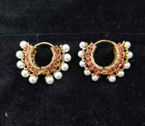 Fabricant Designer AD Chand bali Boucles d'oreilles Bijoux de mode pour femmes et filles Party Wear - Product Image 1