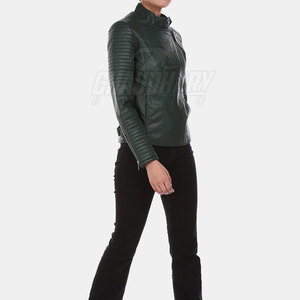 Veste en cuir respirante pour femme, dernier design, tendance 2026, haute qualité - Product Image 4