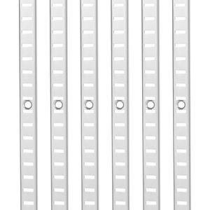 6 gói 36.3-inch thép có thể điều chỉnh kệ theo dõi treo tường <span class=keywords><strong>pilaster</strong></span> cho hiệu quả giải pháp lưu trữ - Product Image 1