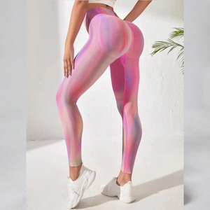 Hot Women <b>High</b> <b>Waist</b> Booty Yoga Workout Gym Pants Butt Lifting Seamless <b>Leggings</b> In Unique Style - Product Image 4
