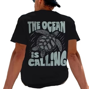 Men's <b>100</b>% Cotton Casual Trendy Street Athletic Short Sleeve T-<b>Shirt</b> Summer Breathable Eco-Friendly Quick Dry High Quality - Product Image 1