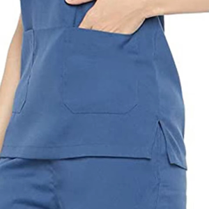 Nouvel ensemble d'uniformes médicaux pour infirmières, style mode, avec haut à fermeture éclair et pantalon de jogging extensible, pour hôpital, vente en gros - Product Image 5