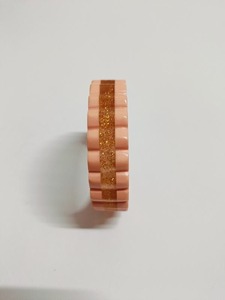 Bracelet en résine sculptée à la main, forme irrégulière, bijoux d'art de collection, léger, à porter au quotidien - Product Image 2