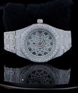 Fully Iced Out Diamond <b>Watch</b> Automatic Moissanite <b>Watch</b> Luxuries Hip Hop <b>Watch</b> for Unisex Fashion Jewelry - Product Image 4