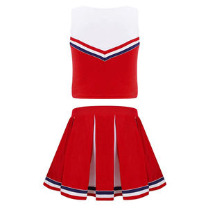 Uniformes de Animadoras Personalizados al por Mayor con Logotipo, Conjuntos de Disfraces de Baile para Adultos, 100% Poliéster, Diseño de Transferencia Térmica, J S Sports - Product Image 2