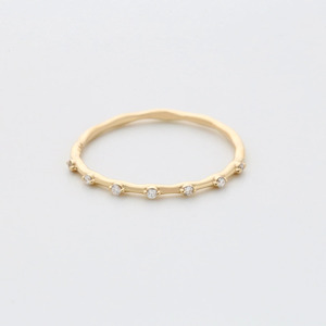 Bague de mariage en or jaune avec diamant de laboratoire - Product Image 5