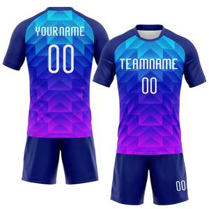 Conjunto de Uniforme de Voleibol Personalizado con Estampado Geométrico Sublimado, Absorbente de Humedad, Unisex, para Adultos, Manga Corta, Cuello Redondo - Product Image 1