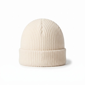 Gorro de Invierno Personalizado con Parche, Gorro de Punto Grueso, Cálido, Unisex, Informal, con Borde Plegado, Venta al Por Mayor - Product Image 6