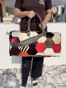 กระเป๋าเดินทางหนังวัวแท้รุ่นใหม่ล่าสุด ดีไซน์โดดเด่น ทำมือ กระเป๋าเดินทางอเนกประสงค์สำหรับทุกเพศ ขนาดใหญ่ - Product Image 5