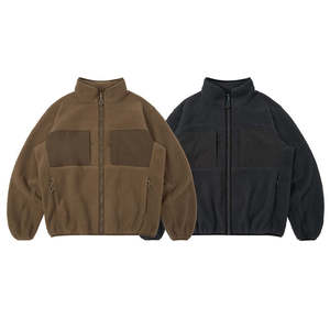 เสื้อแจ็คเก็ตขนแกะผู้ชายสั่งทำพิเศษ ผ้าฝ้าย 100% ทรงโอเวอร์ไซส์ สไตล์วินเทจ สำหรับฤดูใบไม้ร่วง ไซส์พลัส มีซิปและกระเป๋า ลายพราง แฟชั่น - Product Image 1