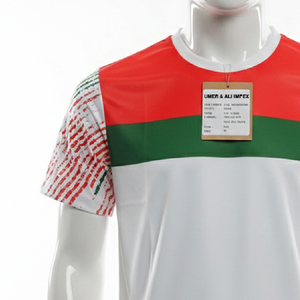 เสื้อยืดฟุตบอลซับลิเมชั่นคุณภาพเยี่ยม ด้านหน้าผ้าอินเตอร์ล็อค ด้านหลังผ้าไมโครเมช โพลีเอสเตอร์ 100% 140 กรัมต่อตารางเมตร - Product Image 4