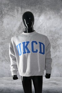 UKCD Customized Color <b>Mock</b> <b>Neck</b> Sweatshirt 100% Cotton Applique Embroidery wide <b>neck</b> Sweatshirt sorority wear Finer - Product Image 5