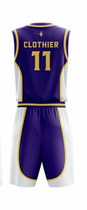 Vente en gros d'usine, uniformes de basket-ball personnalisés 100% polyester, légers, respirants, logo imprimé, nom du joueur - Product Image 5