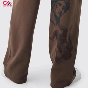 Customizable 100% Cotton Lightweight Breathable Comfortable Quick Dry <b>Men's</b> Casual <b>Baggy</b> Street Wear <b>Trousers</b> Elastic Mid - Product Image 2