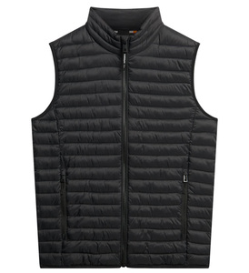 Mens Essential <b>Gilet</b> Vest Sleeveless <b>Lightweight</b> Padded Warm Outdoor Winter Casual Layering Custom Wholesale Clothing - Product Image 2