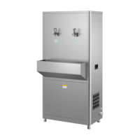 Dispensador de Agua y Hielo Comercial de Acero Inoxidable 3 en 1, Estación de Agua Fría, Caliente y Hielo con Filtro para Oficina o Sala de Reuniones