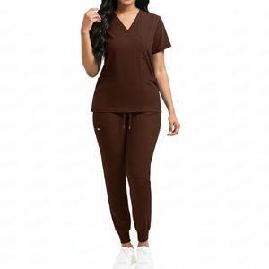 Hospital Medical <b>Scrubs</b> <b>Set</b> for Men Women Customized Nurse Uniform with Custom Logo and Design Nurse <b>Scrub</b> Uniforms - Product Image 2