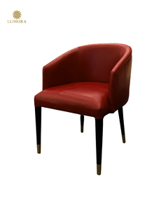 Silla de Comedor Moderna y Ergonómica Aster, de Madera Resistente, con Respaldo y Asiento Tapizado, para Hogar, Oficina, Apartamento, Hotel y Entrada - Product Image 1