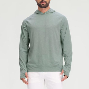 Sudadera con capucha y cremallera completa para hombre, chaqueta deportiva para correr, gimnasio, entrenamiento, deportes al aire libre, cálida y ligera - Product Image 2
