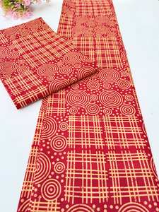 Tissu en coton imprimé wax africain du Ghana de qualité export, motif authentique pour vêtements de filles et marché artisanal - Product Image 2