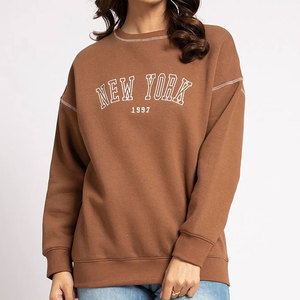 Custom Puff Print Blank Oversized Crewneck Sweatshirt Heavyweight Unisex Fleece <b>Pullover</b> <b>Jumper</b> - Product Image 1