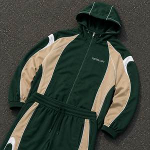 Survêtement coupe-vent en nylon imperméable personnalisé OEM pour hommes |   Ensemble jogging réfléchissant deux pièces |   Fabricant - MOQ faible - Product Image 3