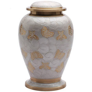 Urna de latón rojo de diseño más nuevo brillante para adultos, cremación funeraria conmemorativa, cenizas humanas personales, urna de latón rojo conmemorativa - Product Image 3